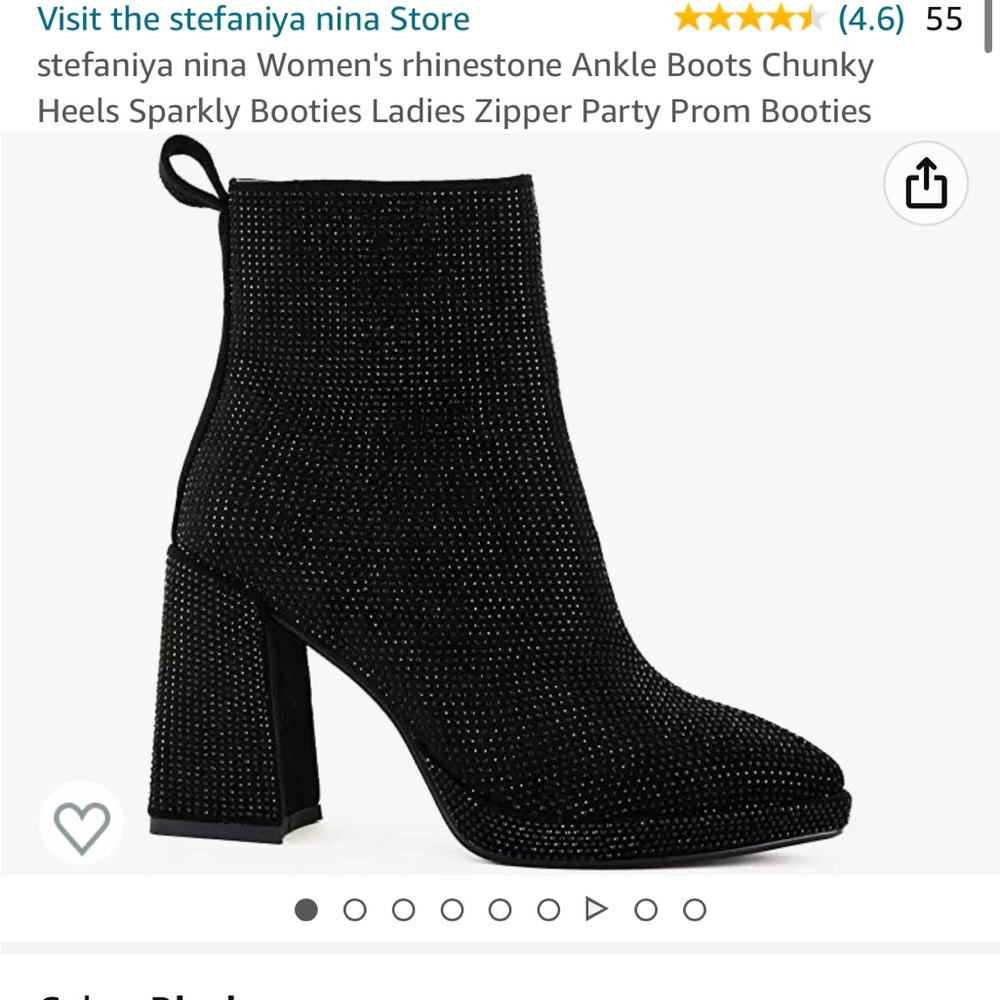 Sparkly ankle boots